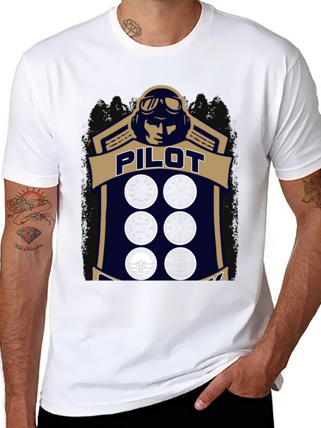 Pilot Aviation Graphic T-Shirt