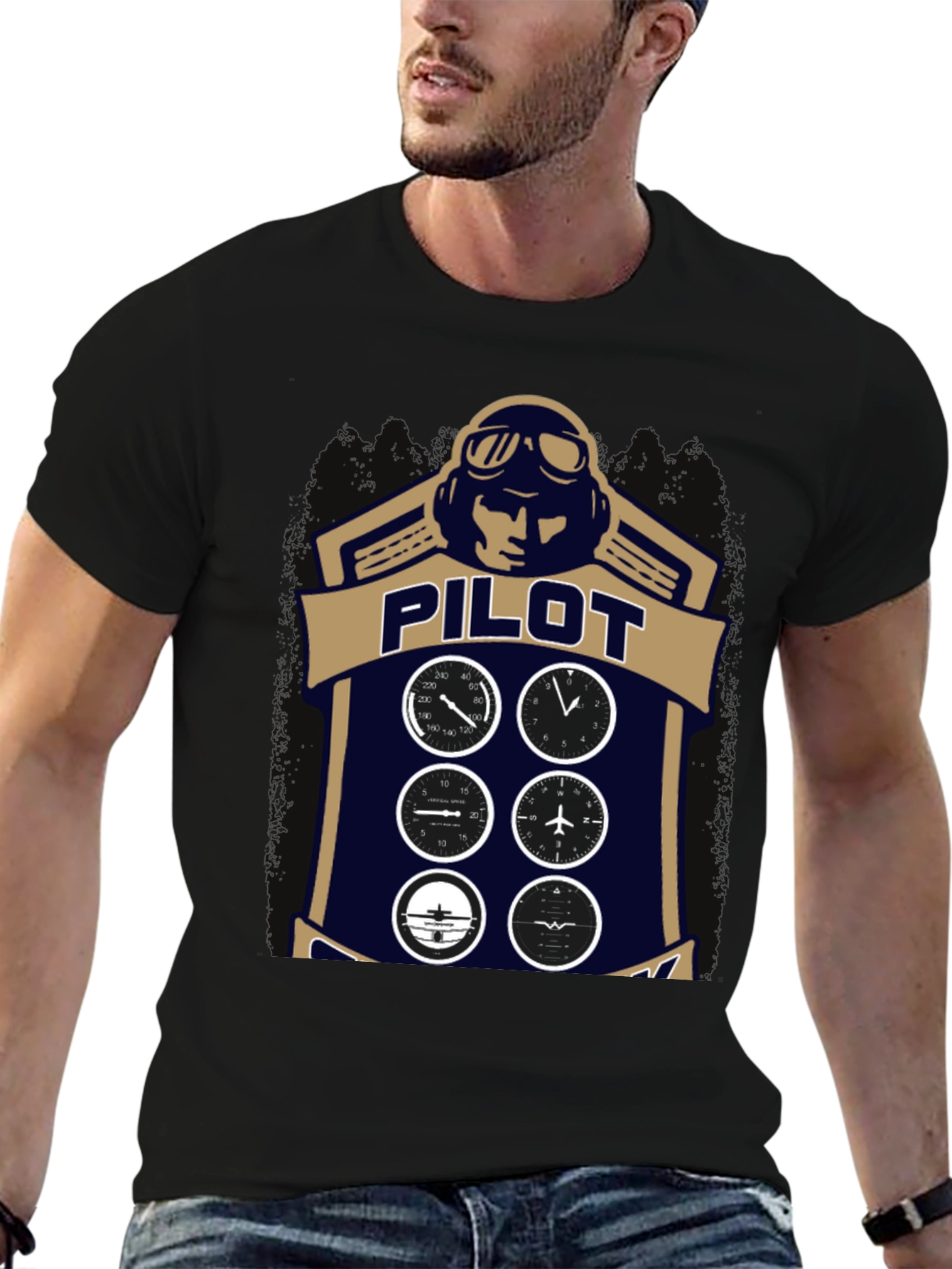 Pilot Aviation Graphic T-Shirt