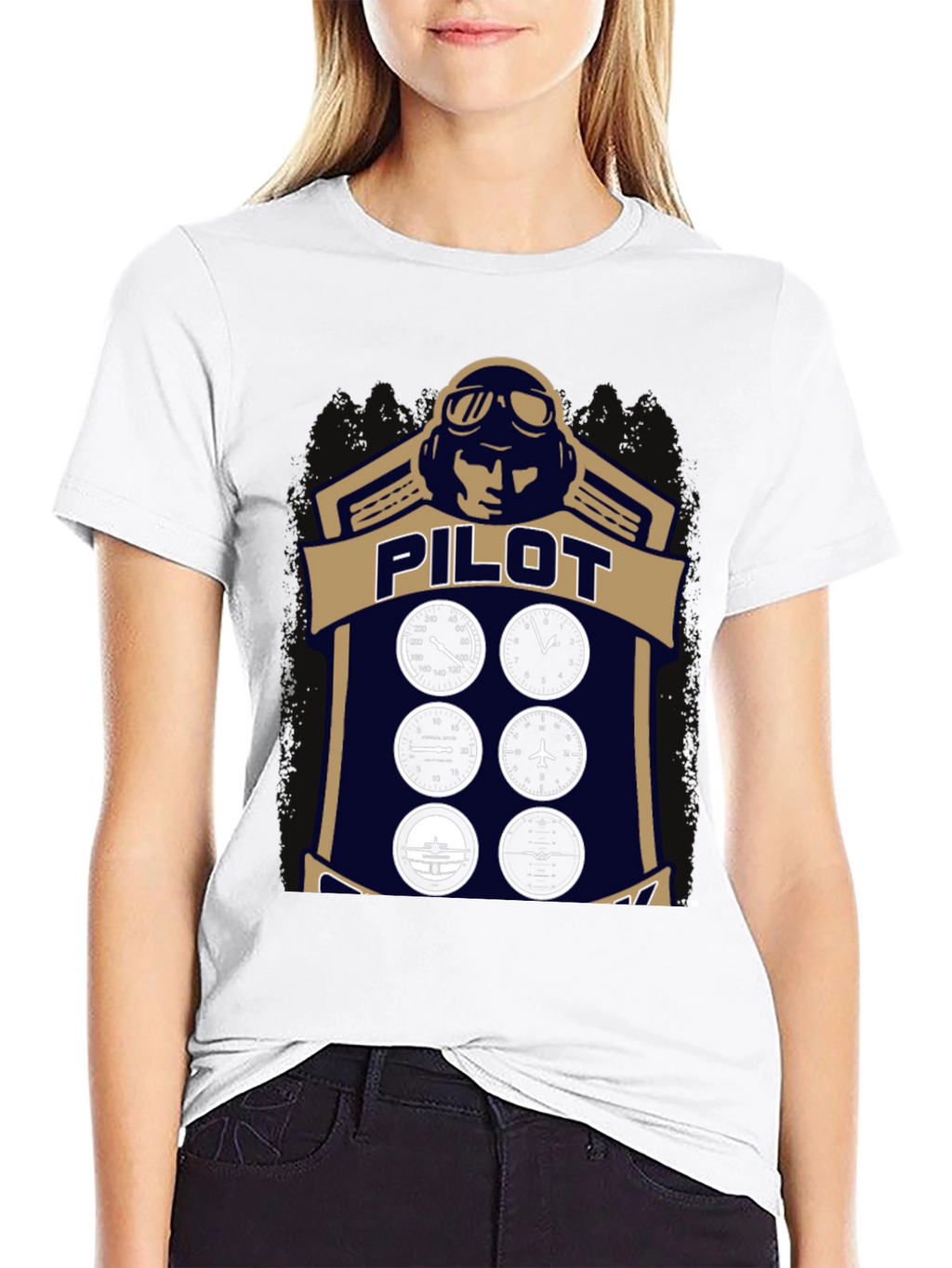 Pilot Aviation Graphic T-Shirt