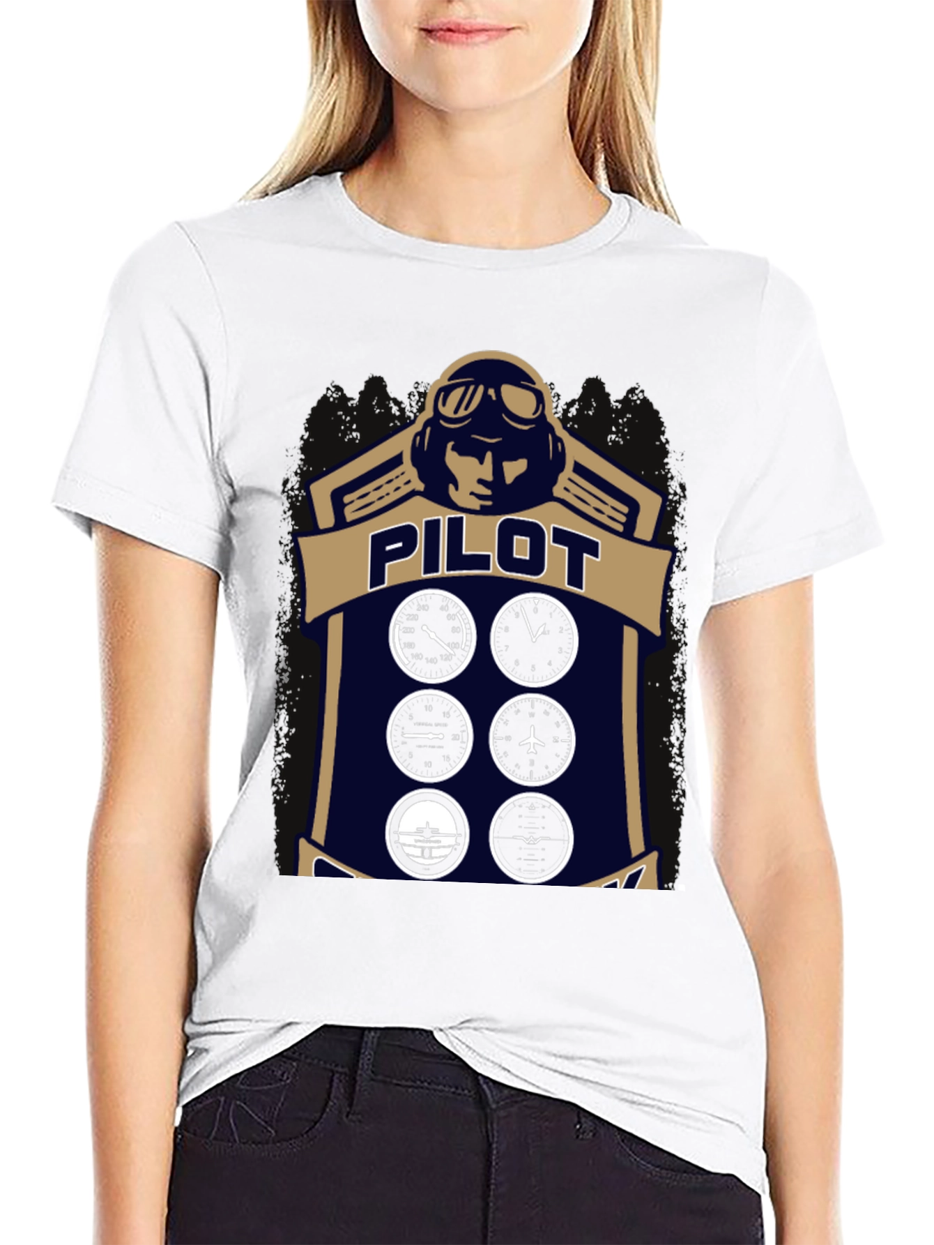 Pilot Aviation Graphic T-Shirt