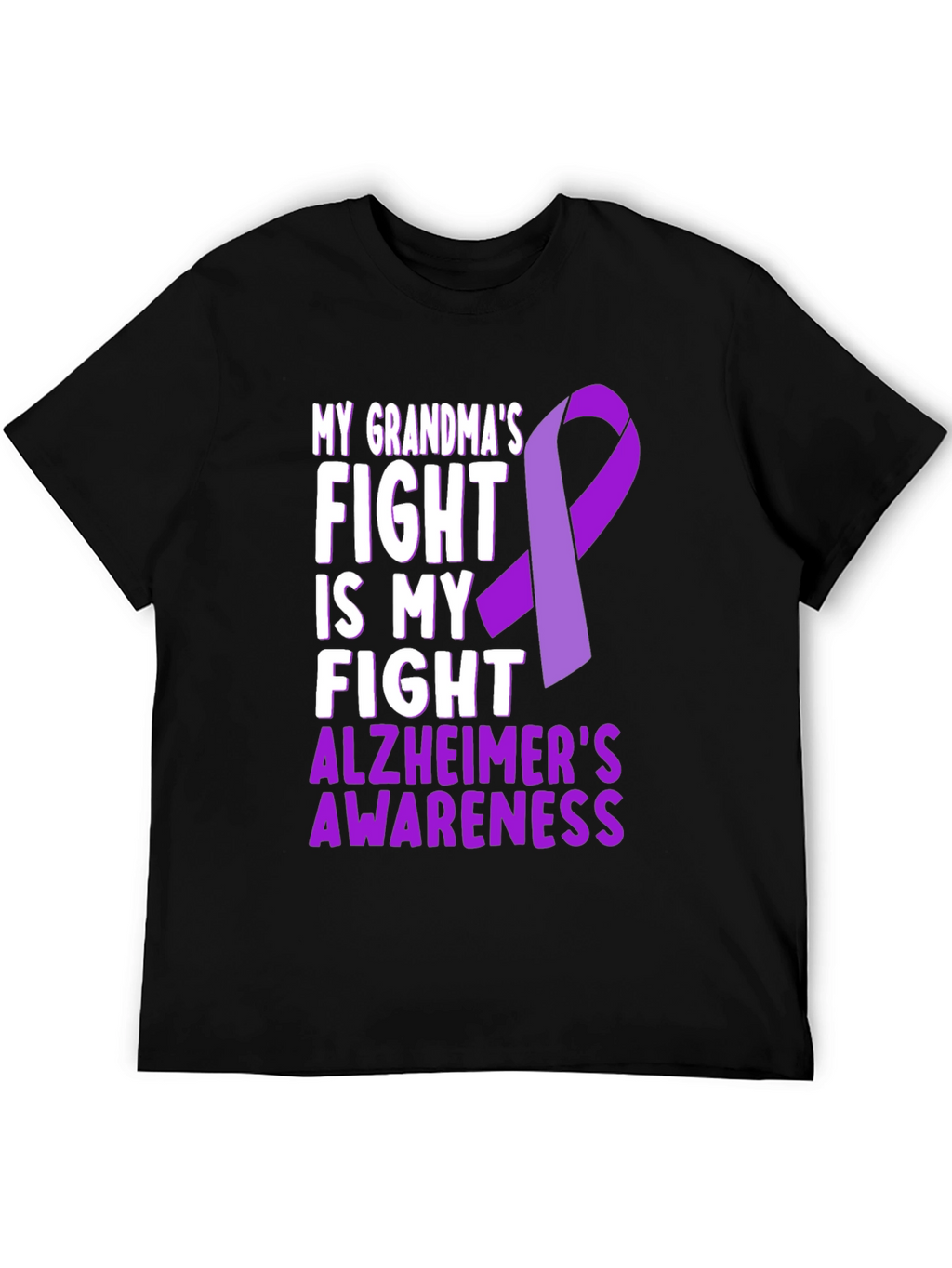 Alzheimers Awareness T-Shirt - My Grandmas Fight