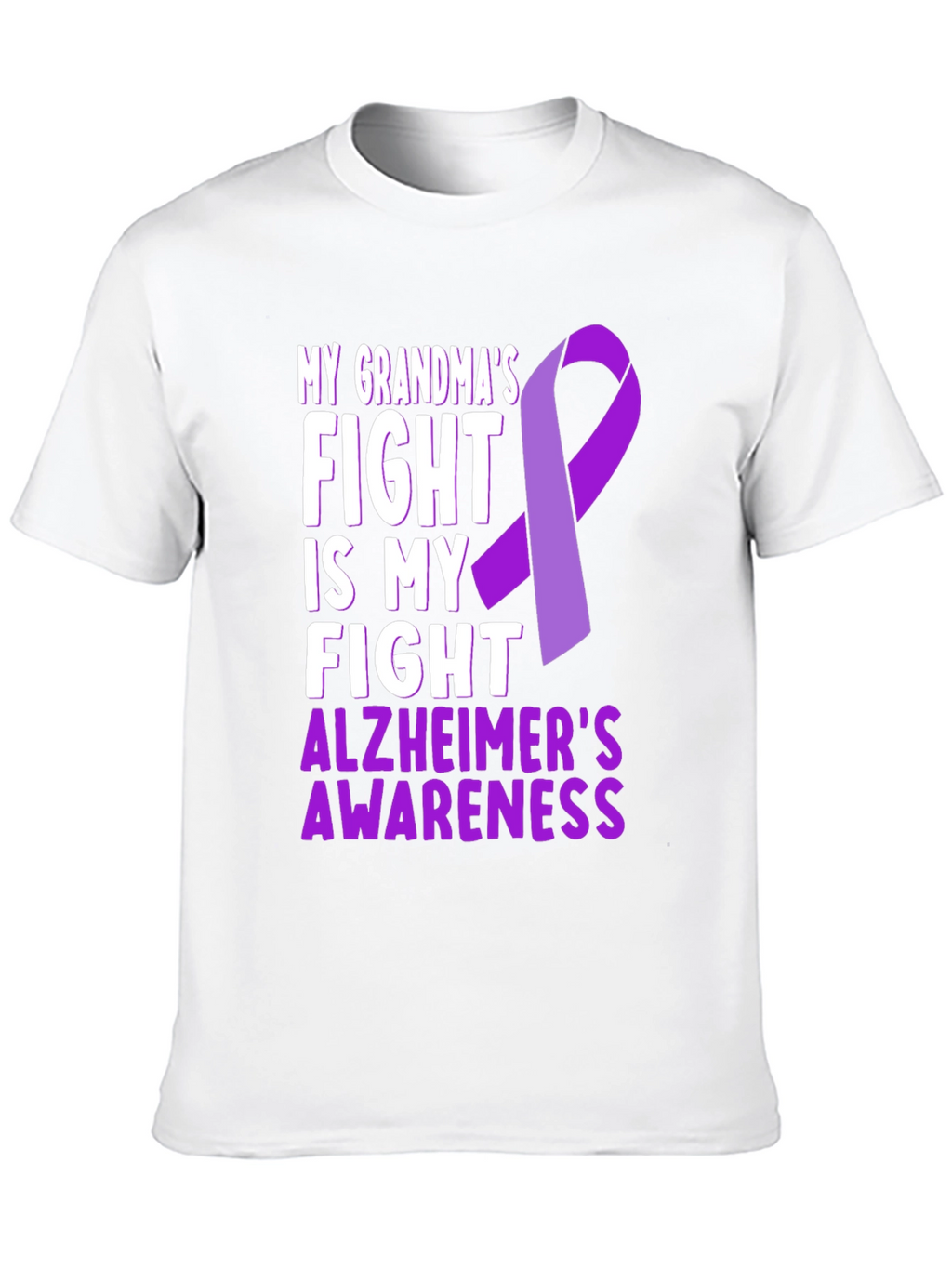 Alzheimers Awareness T-Shirt - My Grandmas Fight
