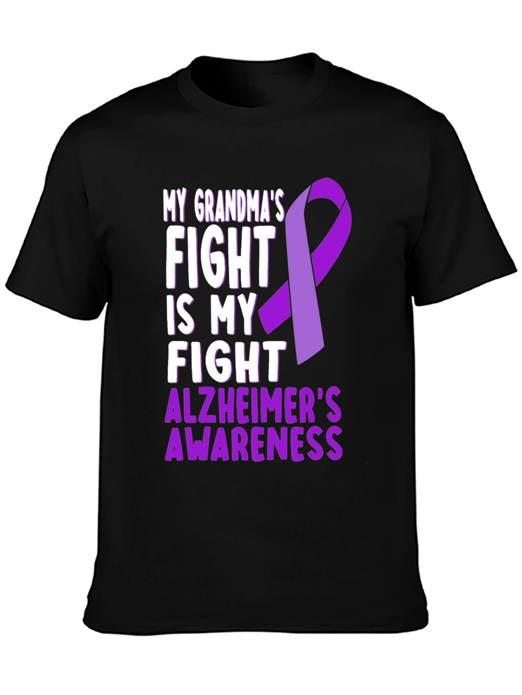 Alzheimers Awareness T-Shirt - My Grandmas Fight