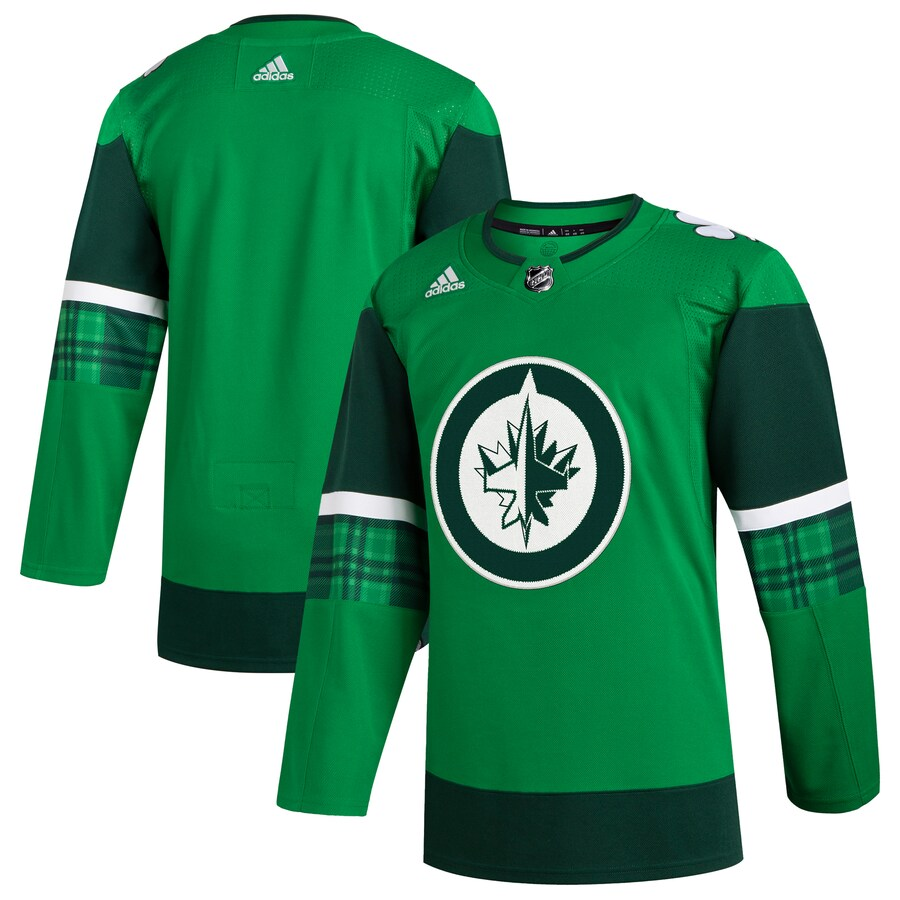 Men's Winnipeg Jets Kelly Green 2023 St. Patrick's Day Primegreen Authentic Blank Jerseys