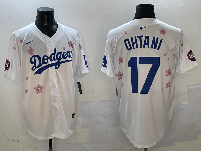 Men's Los Angeles Dodgers Shohei Ohtani #17 White Alternate Replica Player Jerseys