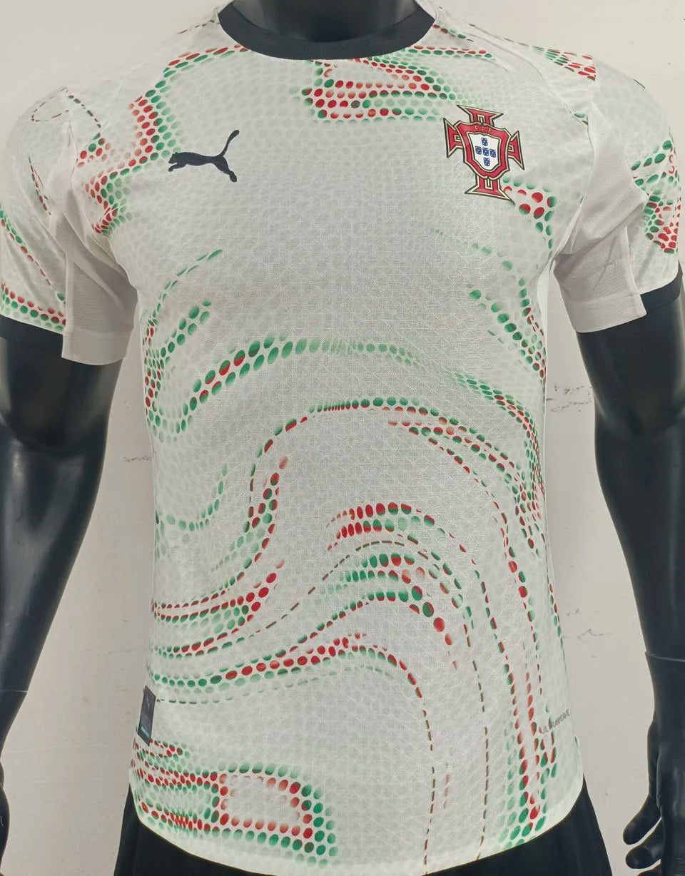 2025 Portugal Away White Player Version Soccer Jersey Front