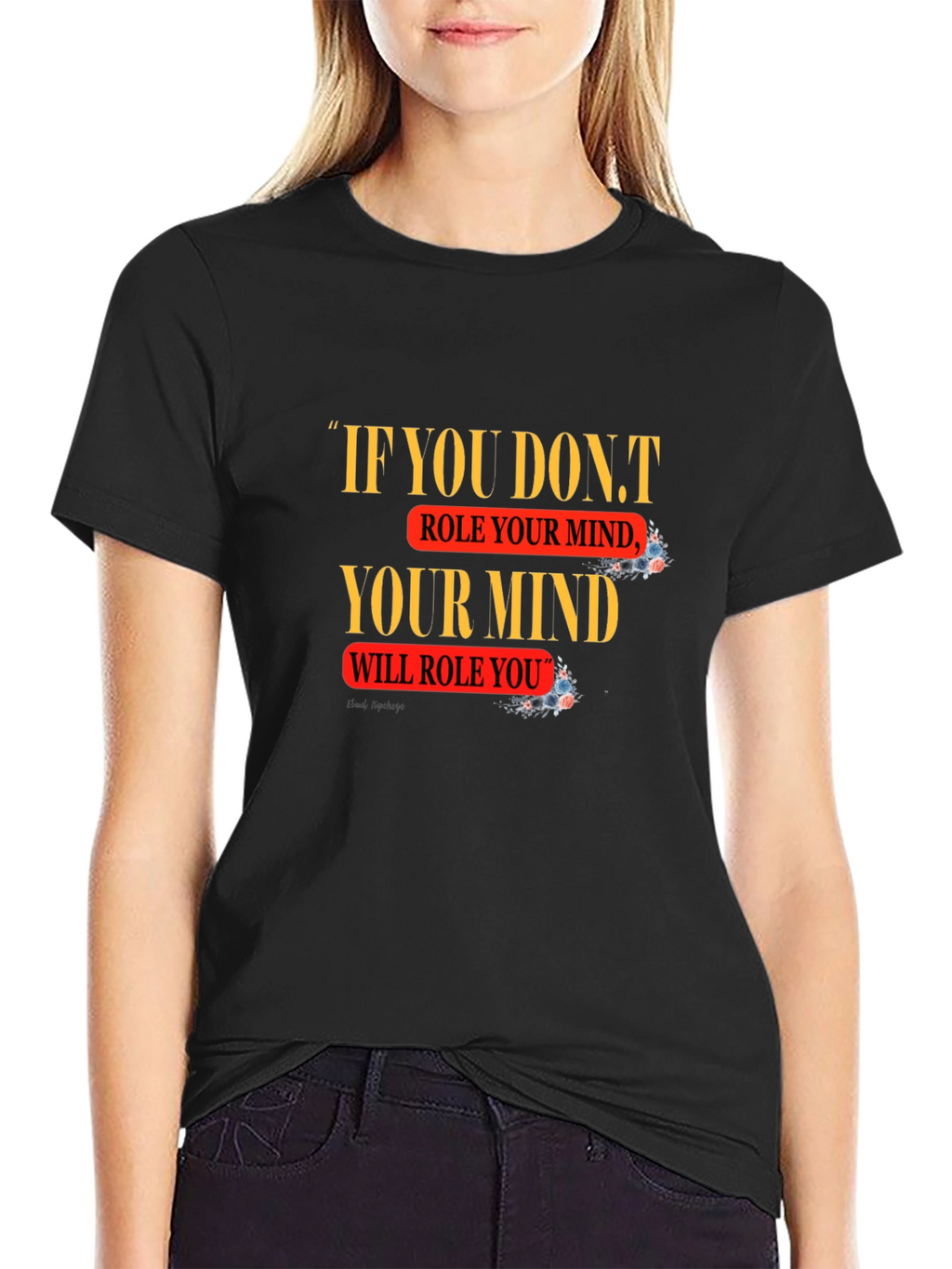 Mind Over Matter Black Graphic Tee