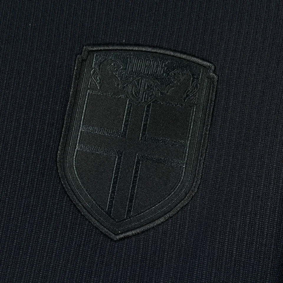 2026/27 Norway Away Black Fans Soccer Jersey (Have Right Patch 有右臂章 白底黑字） Detail 3