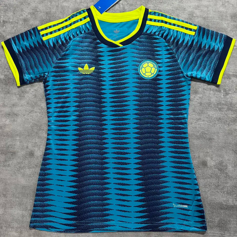 2026/27 Colombia Away Blue Women Soccer Jersey Front
