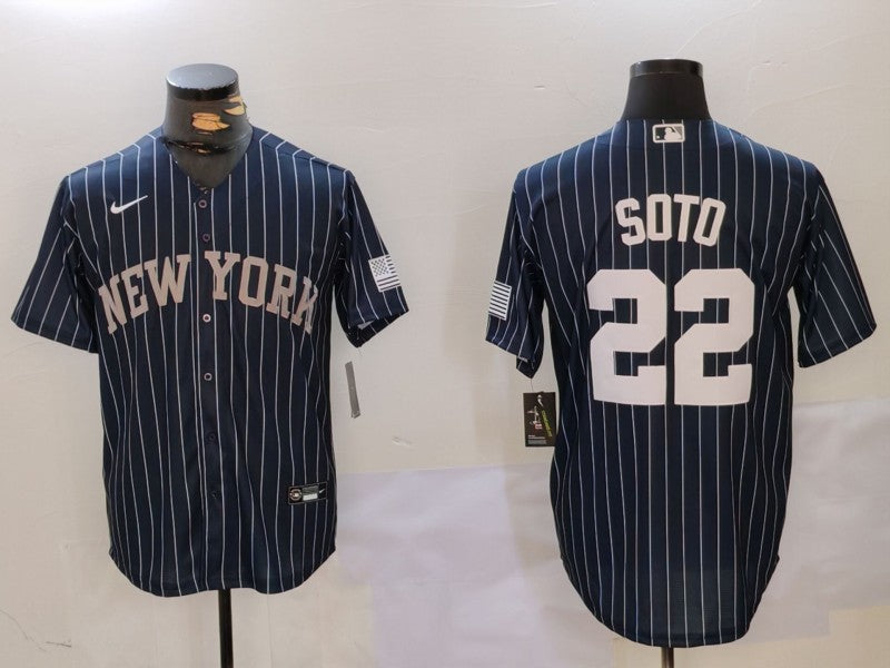 Men's New York Yankees Juan Soto #22 Navy Player Jerseys