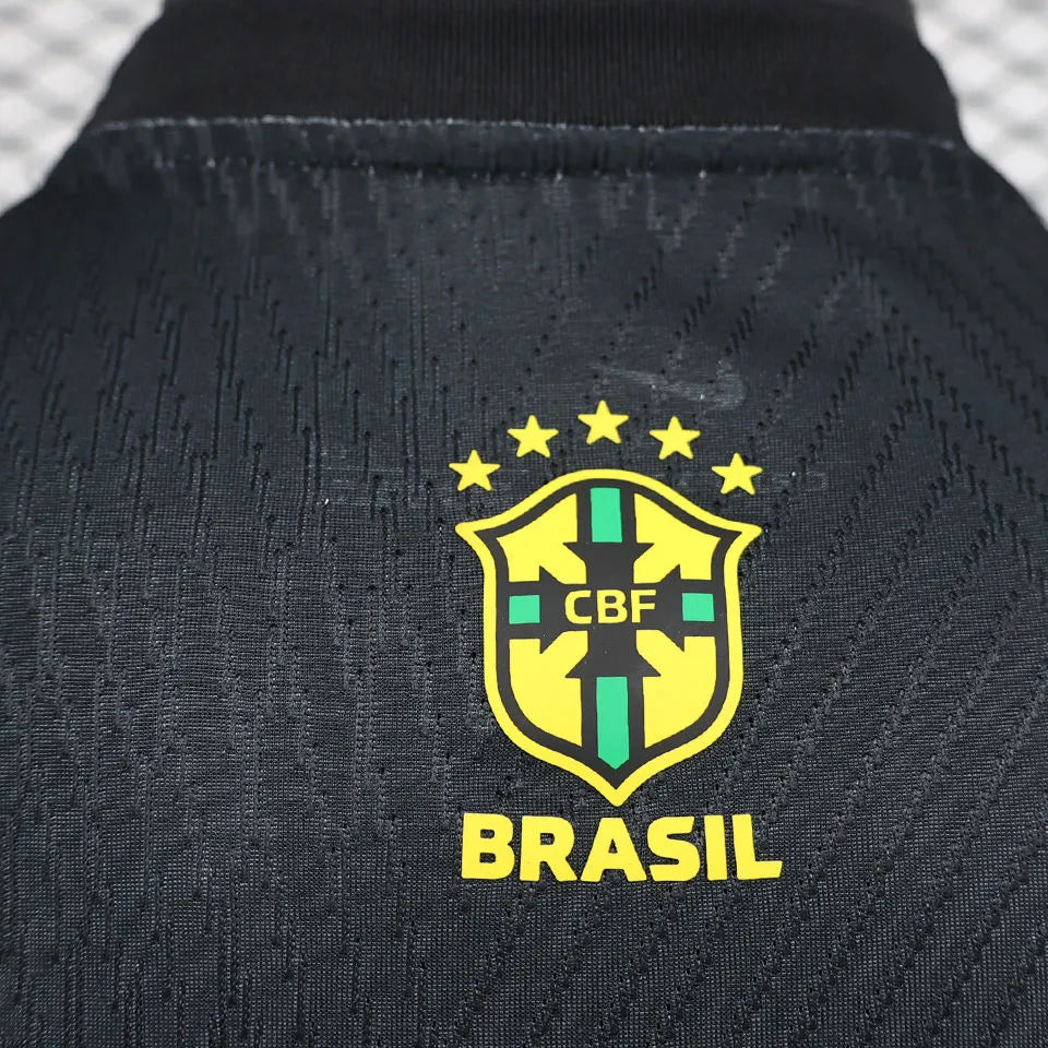 2024/25 Brazil Special Edition Black Player Version Jersey Detail 2