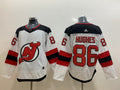 Men's New Jerseys Devils Jack Hughes #86 White Game Jerseys