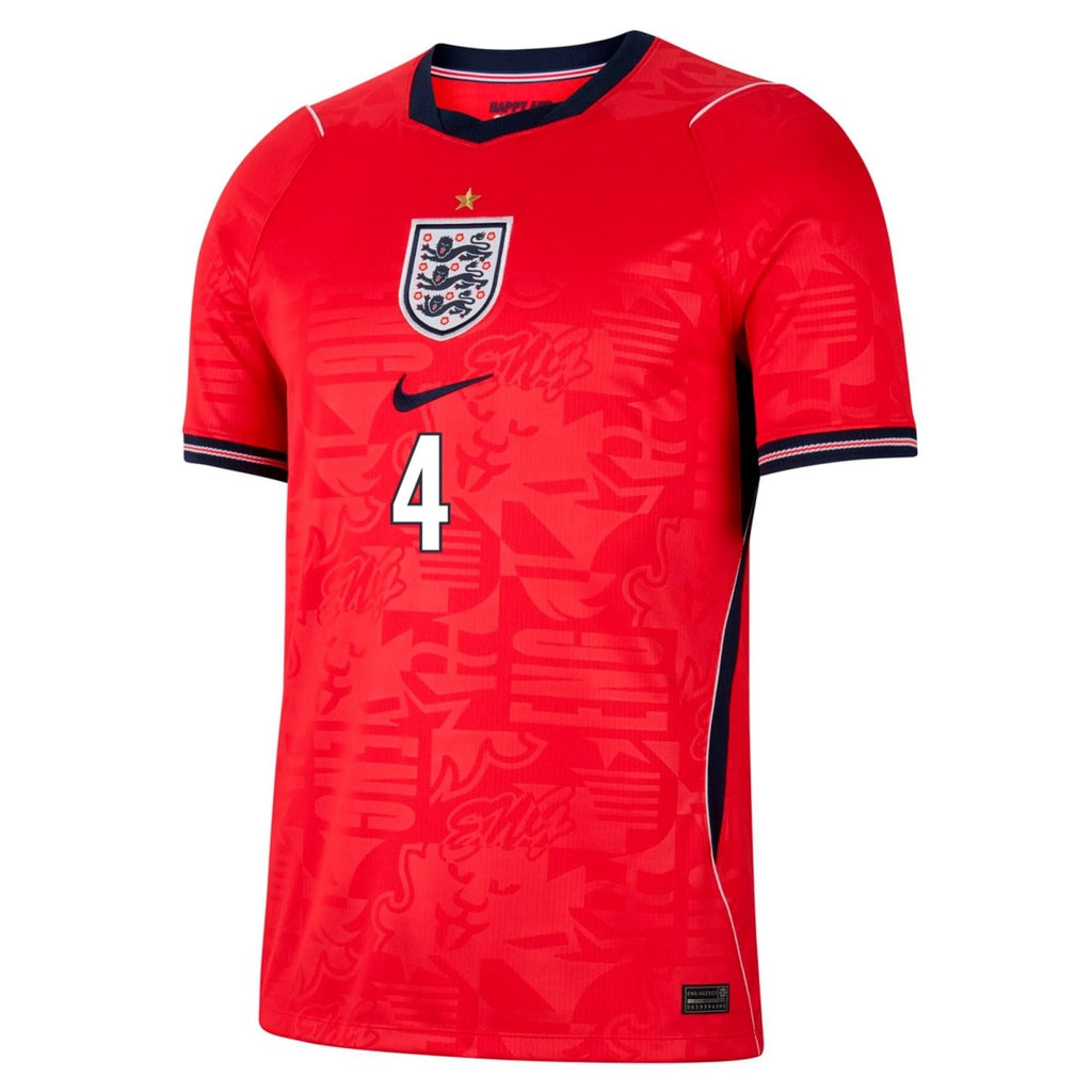 Rice #4 England Away Jersey World Cup 2026 Back
