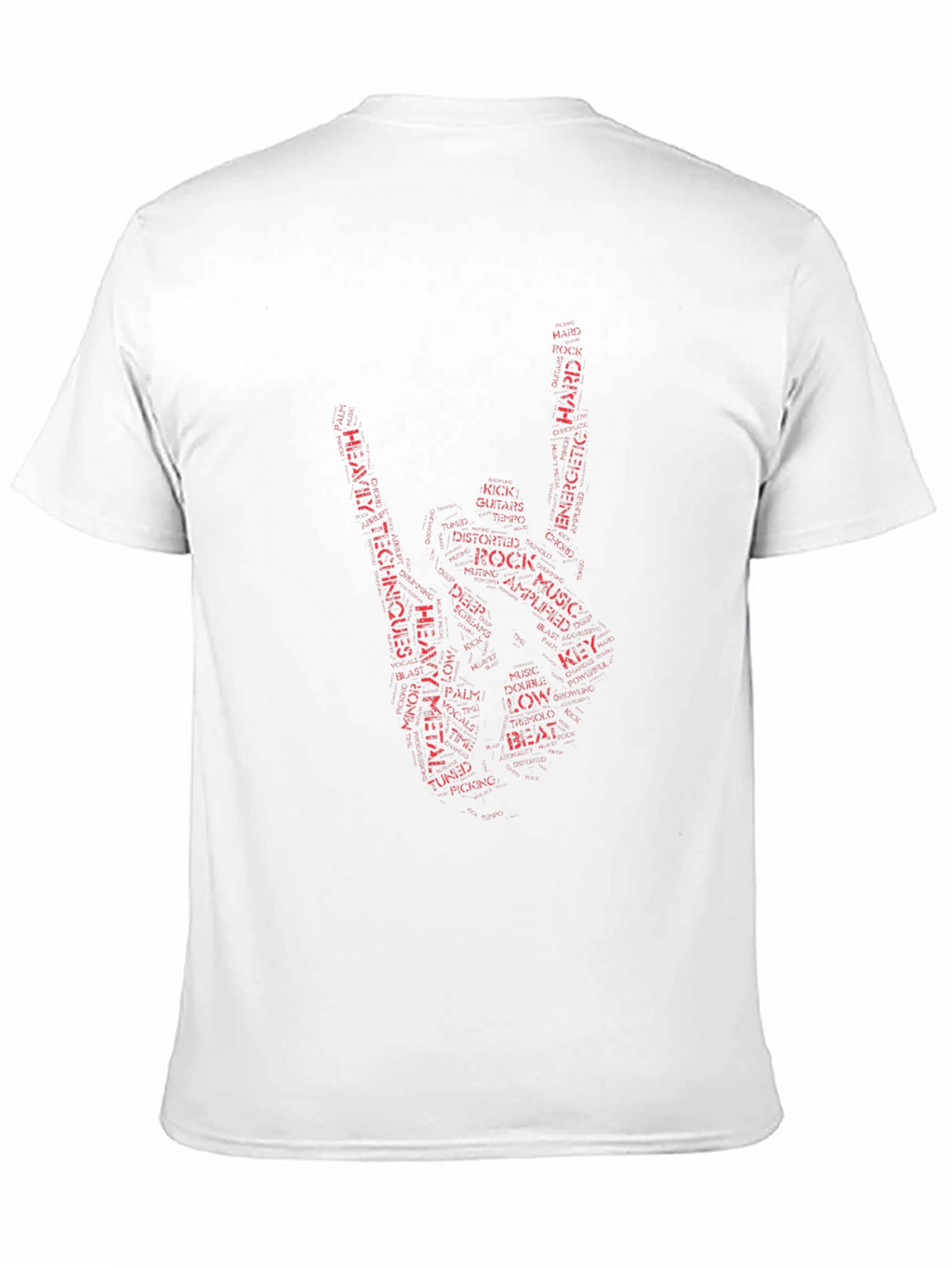 Rock Music Word Art T-Shirt