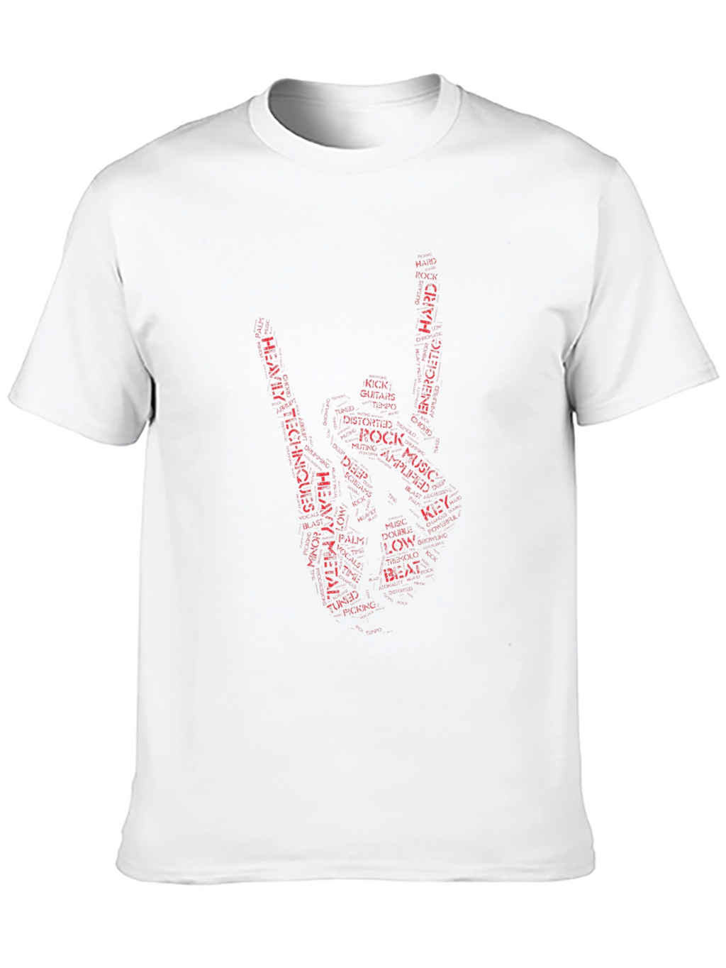 Rock Music Word Art T-Shirt