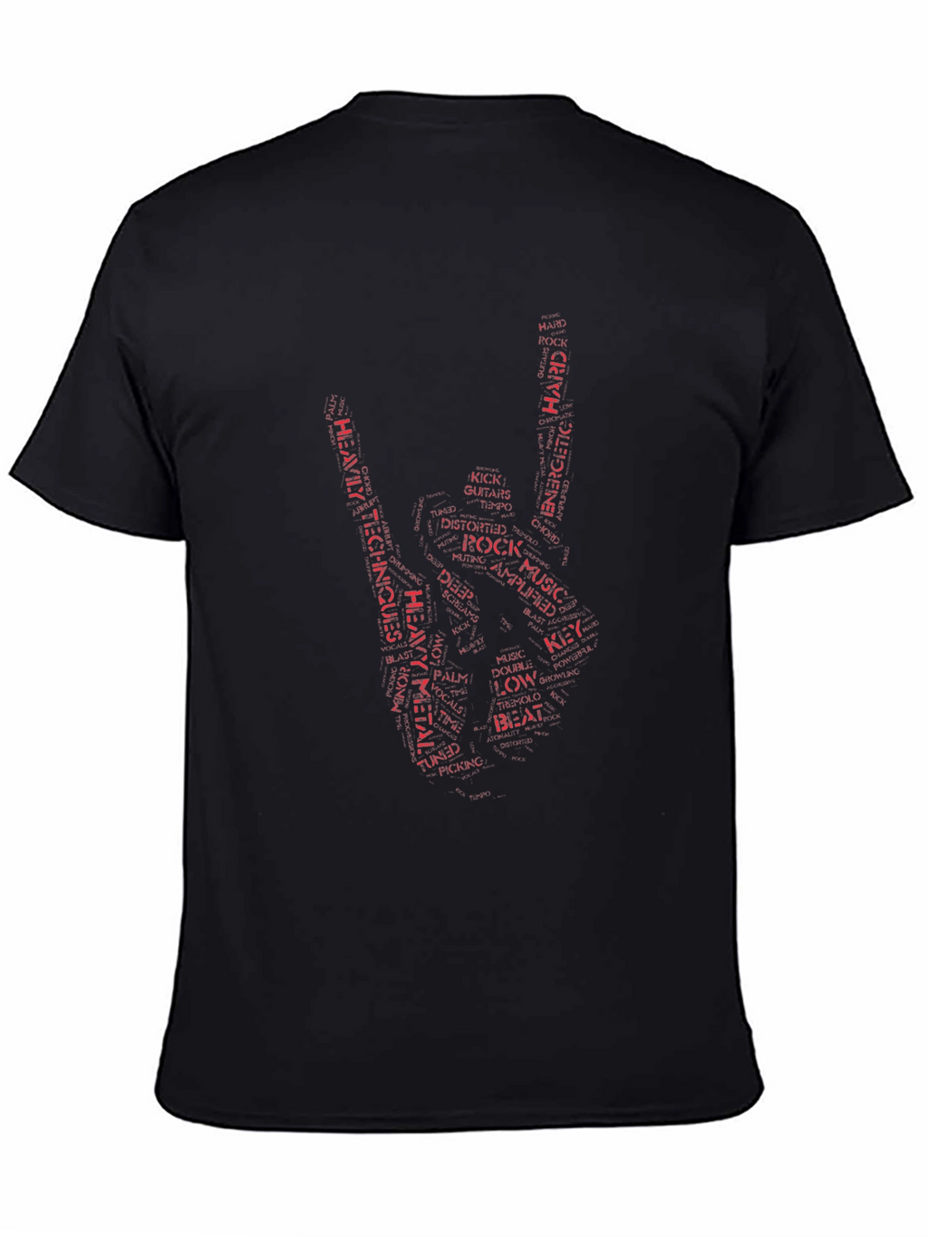 Rock Music Word Art T-Shirt