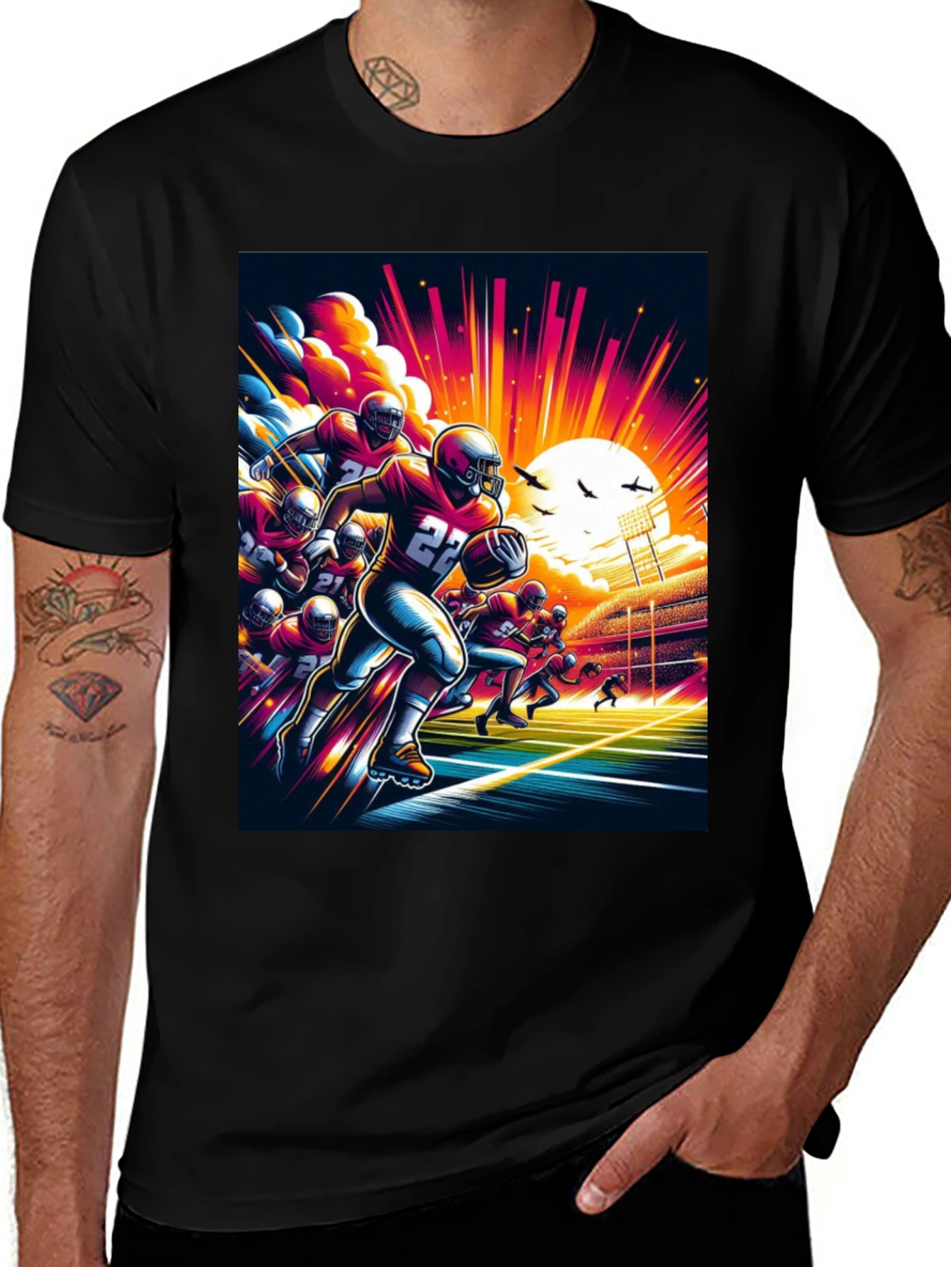 Football Graphic Tee - Game Day Style