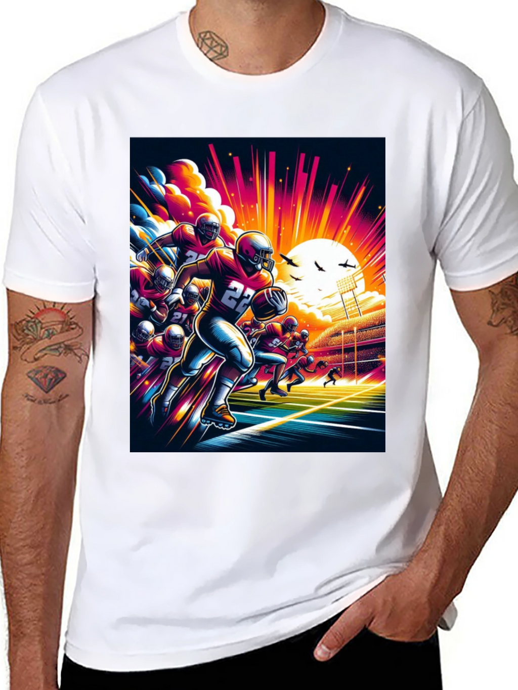 Football Graphic Tee - Game Day Style