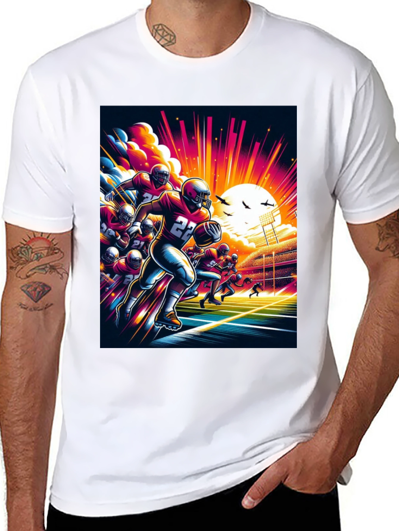 Football Graphic Tee - Game Day Style