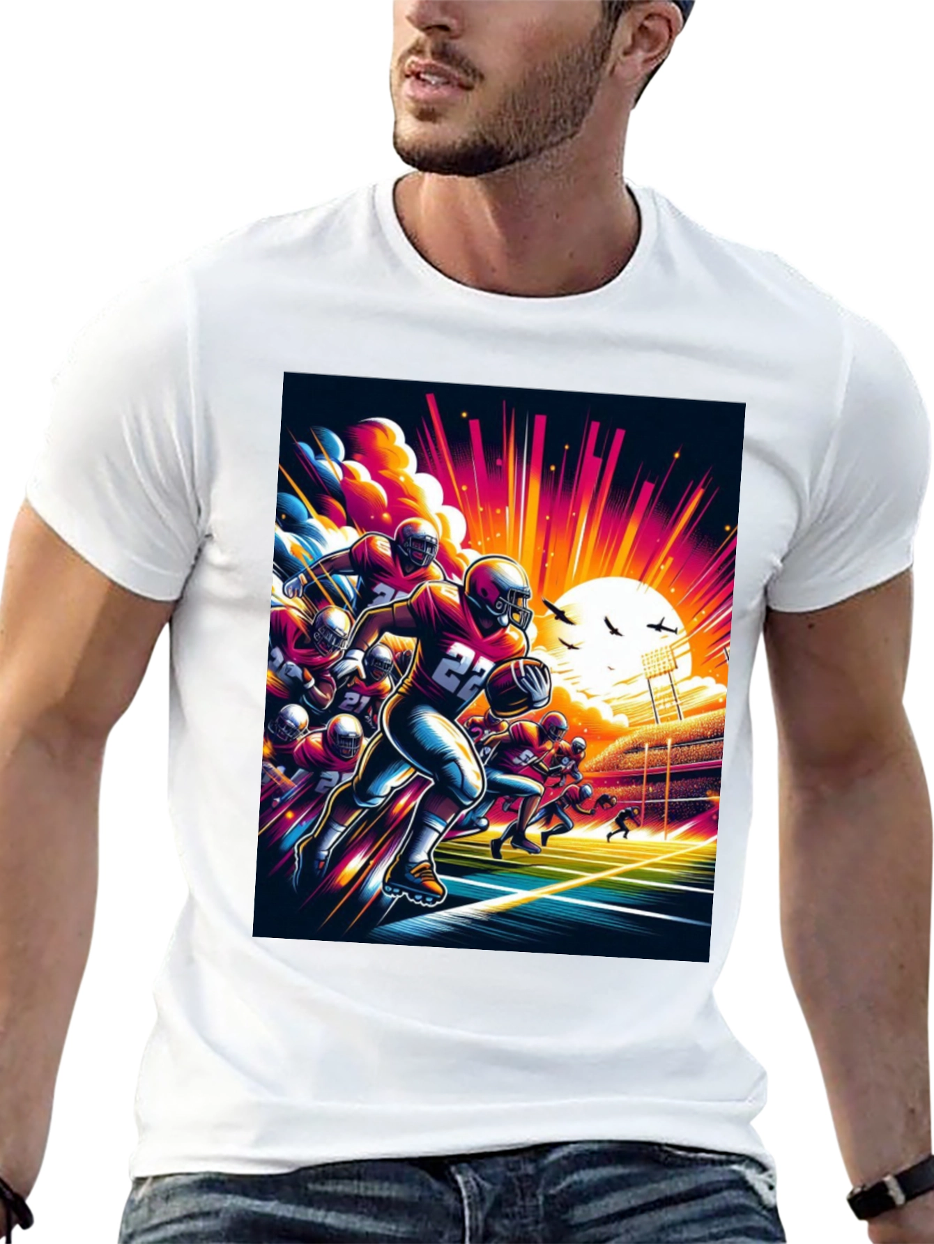 Football Graphic Tee - Game Day Style