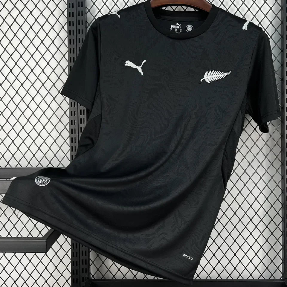 2026/27 New Zealand Away Black Fans Soccer Jersey Detail 1