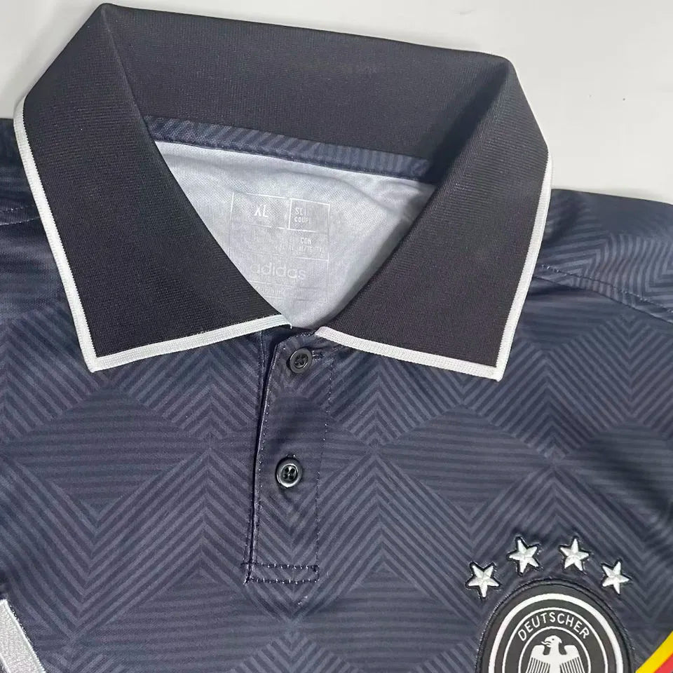 2024/25 Germany Black POLO Short Jersey Detail 1