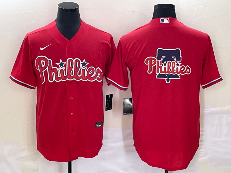 Men's Philadelphia Phillies Red Replica Team Jerseys