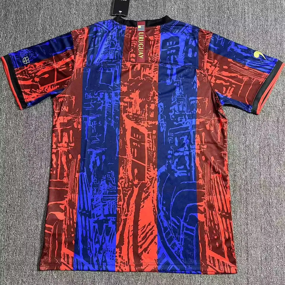 2025 BA x Uruguay Special Edition Fans Soccer Jersey 巴傻 x 乌拉圭 Detail 1