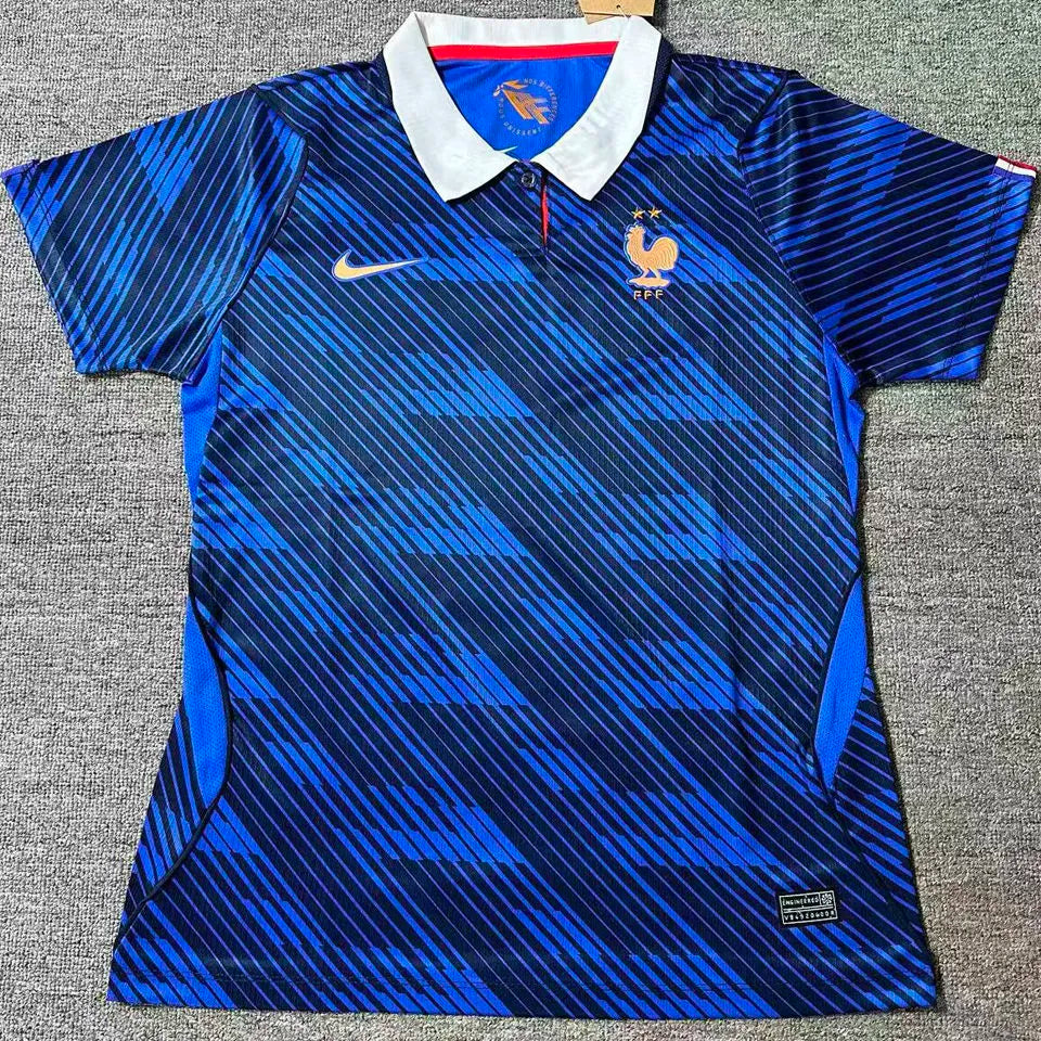 2026/27 France Home Blue Women Soccer Jersey 女 Front