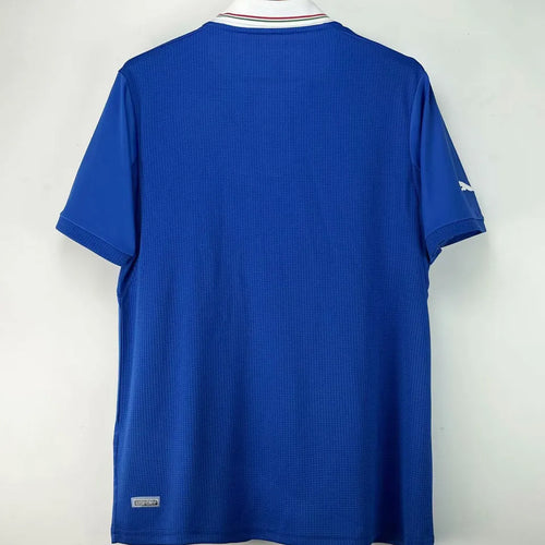 2012 Italy Home Blue Retro Soccer Jersey Back