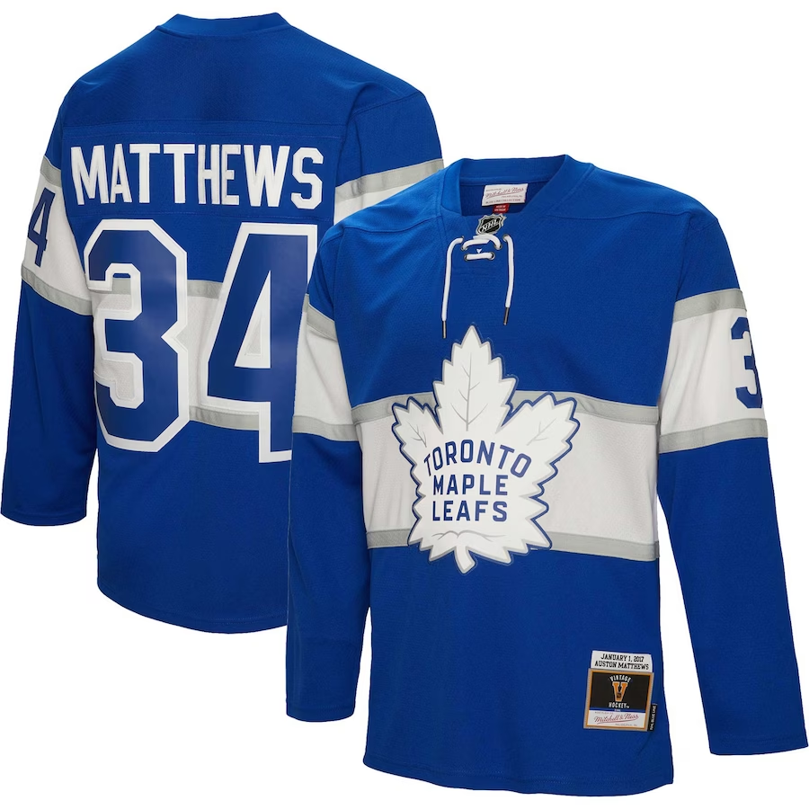 Men's Toronto Maple Leafs Auston Matthews #34 Blue Player Jerseys
