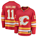 Men's Calgary Flames Mikael Backlund #11 Red Home Breakaway Player Jerseys
