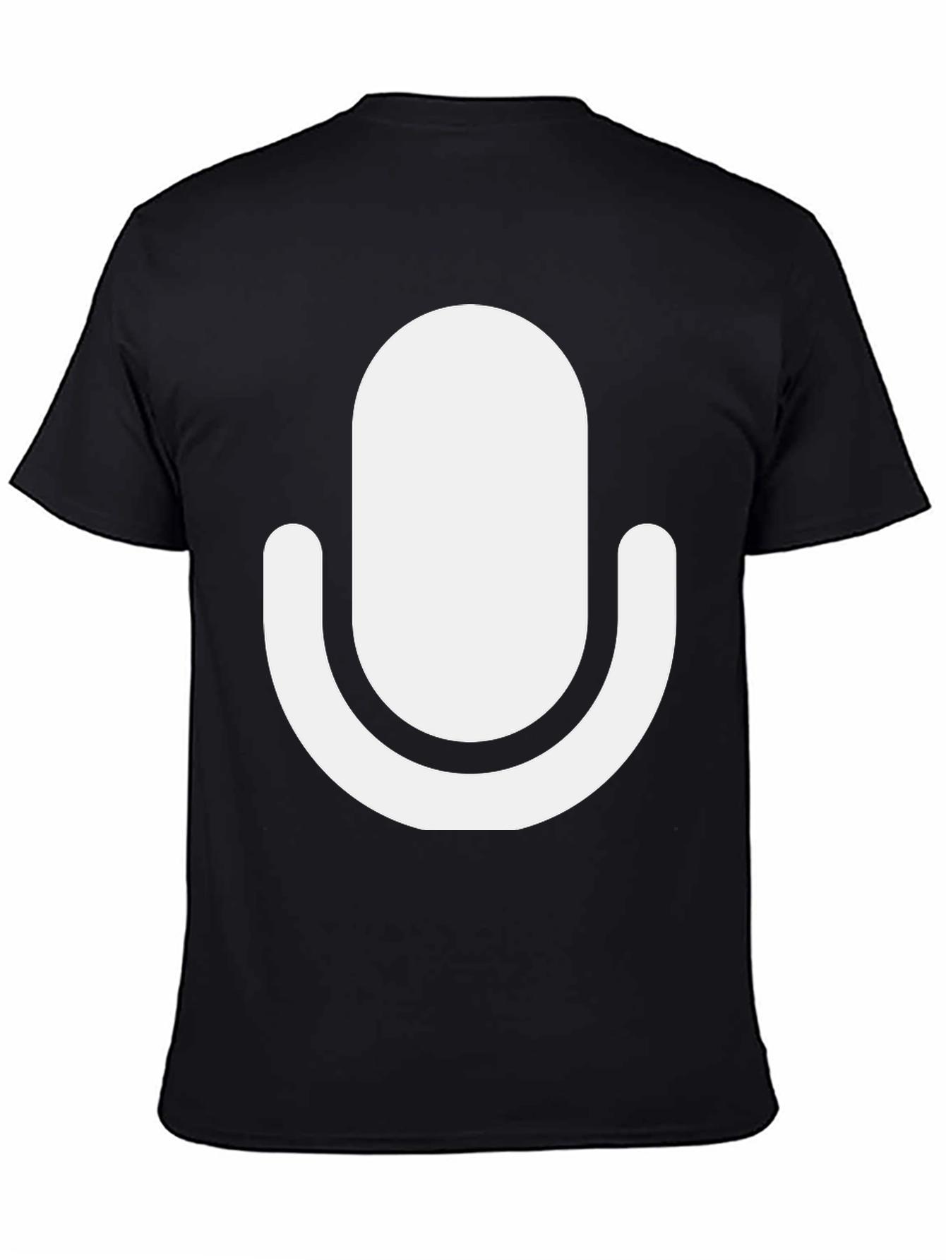 Retro Mic Black T-Shirt