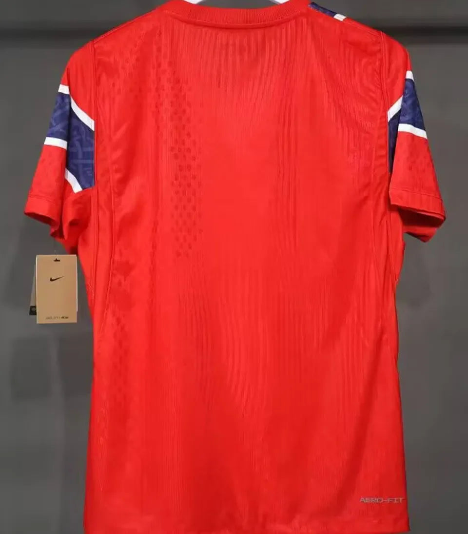 2026/27 Norway Home Red Player Version Soccer Jersey Detail 4