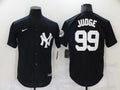 Men's New York Yankees Aaron Judge #99 Black Replica Baseball Jerseys