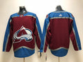 Men's Colorado Avalanche Burgundy Home Authentic Blank Jerseys