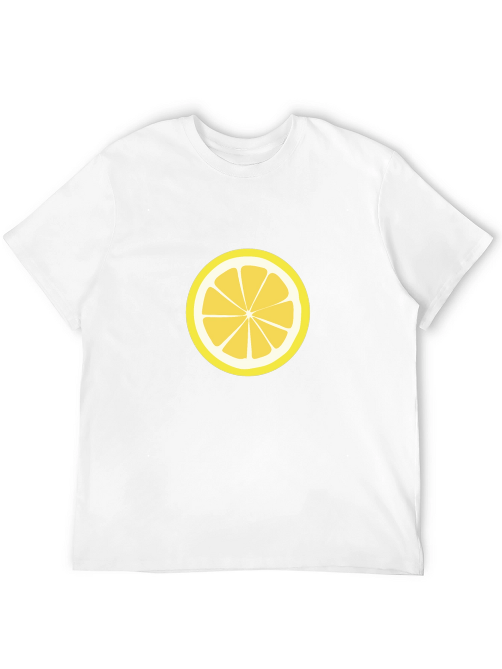 Lemon Slice Graphic Tee - Black Cotton T-Shirt