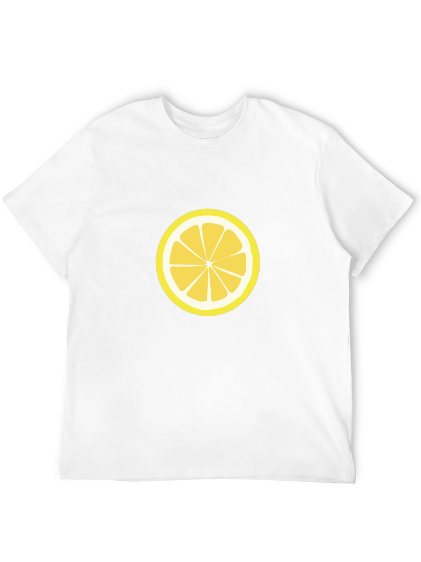 Lemon Slice Graphic Tee - Black Cotton T-Shirt