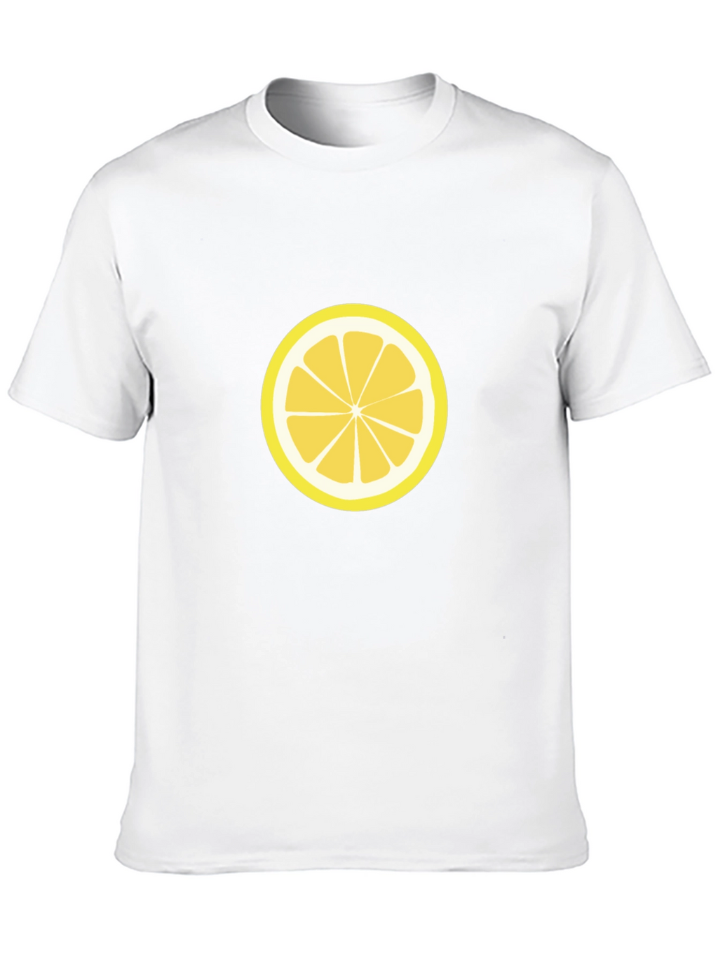 Lemon Slice Graphic Tee - Black Cotton T-Shirt