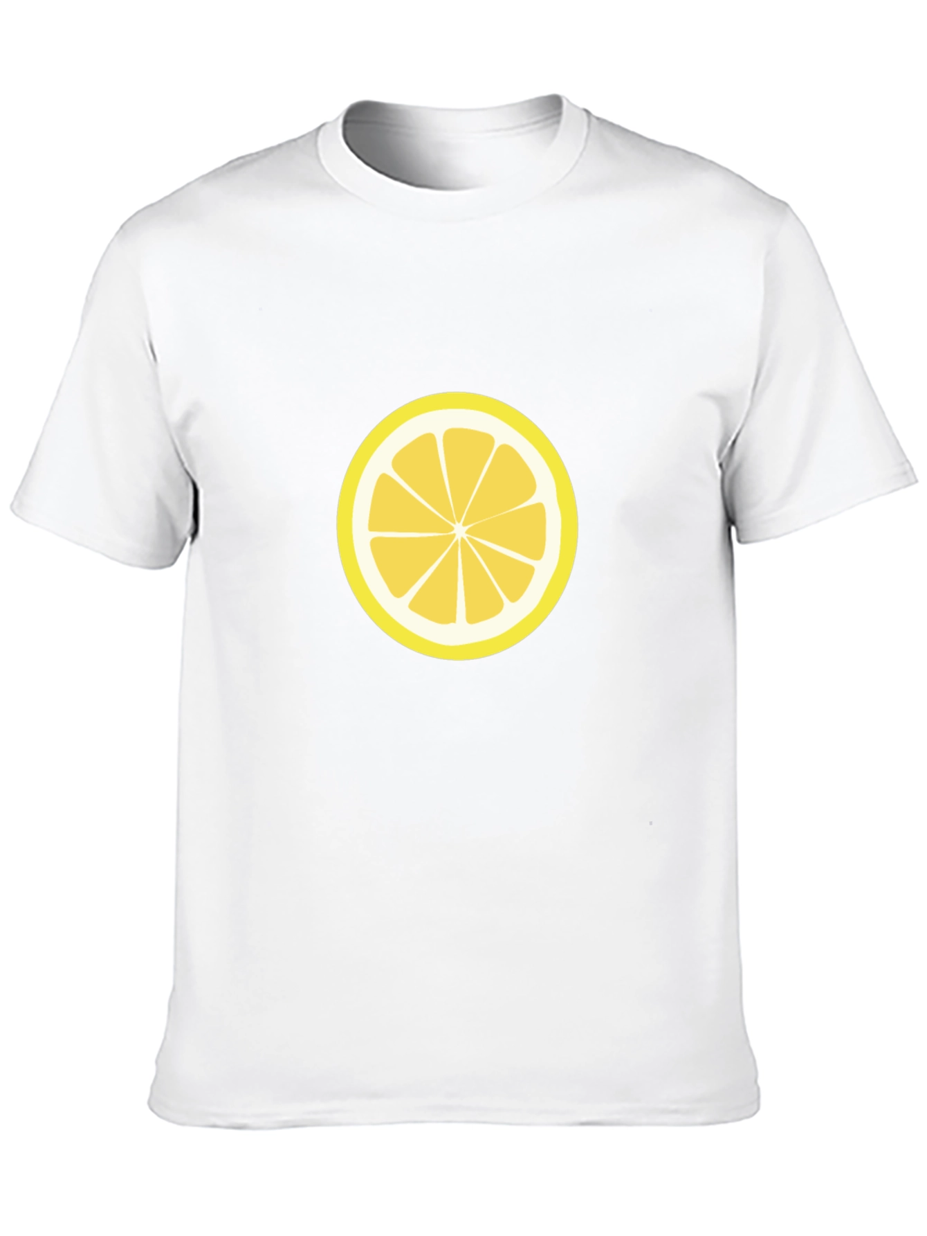 Lemon Slice Graphic Tee - Black Cotton T-Shirt