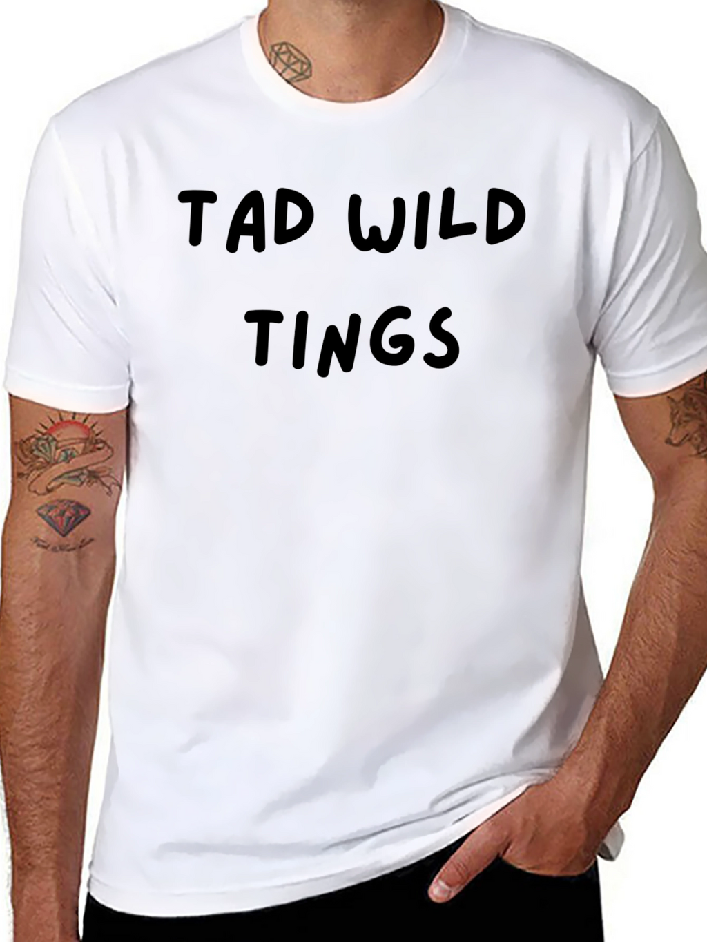 Tad Wild Tings Black Graphic Tee
