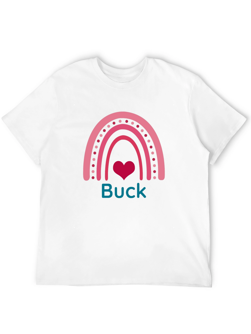 Buck Rainbow Heart T-Shirt - Black