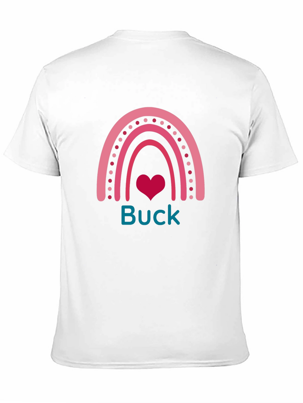 Buck Rainbow Heart T-Shirt - Black