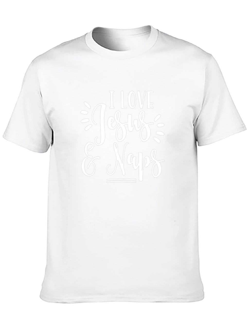 I Love Jesus & Naps Black T-Shirt