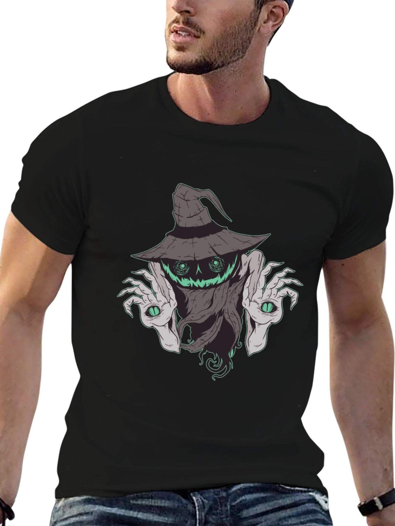 Spooky Monster Graphic Tee - Halloween Ready