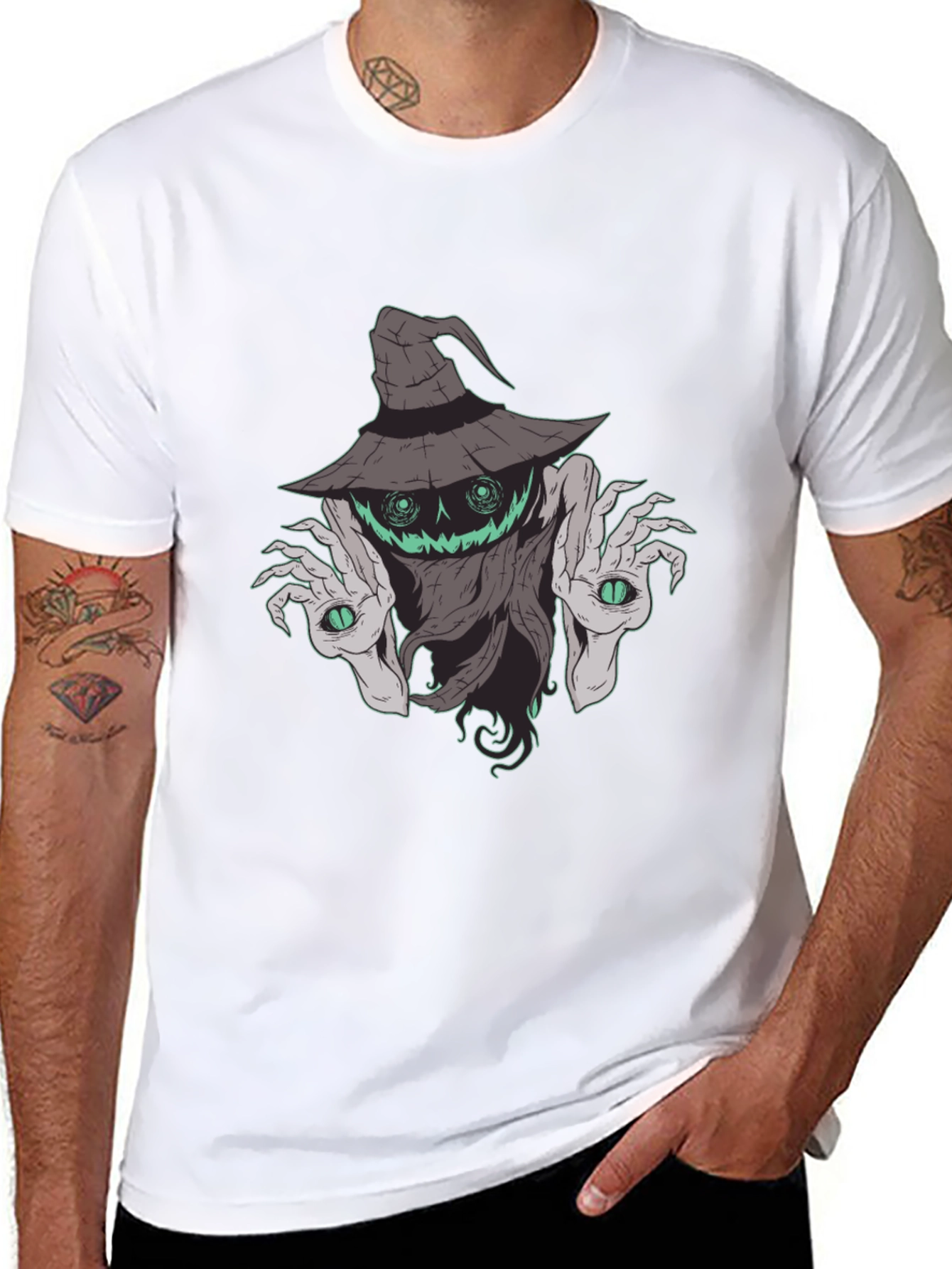 Spooky Monster Graphic Tee - Halloween Ready