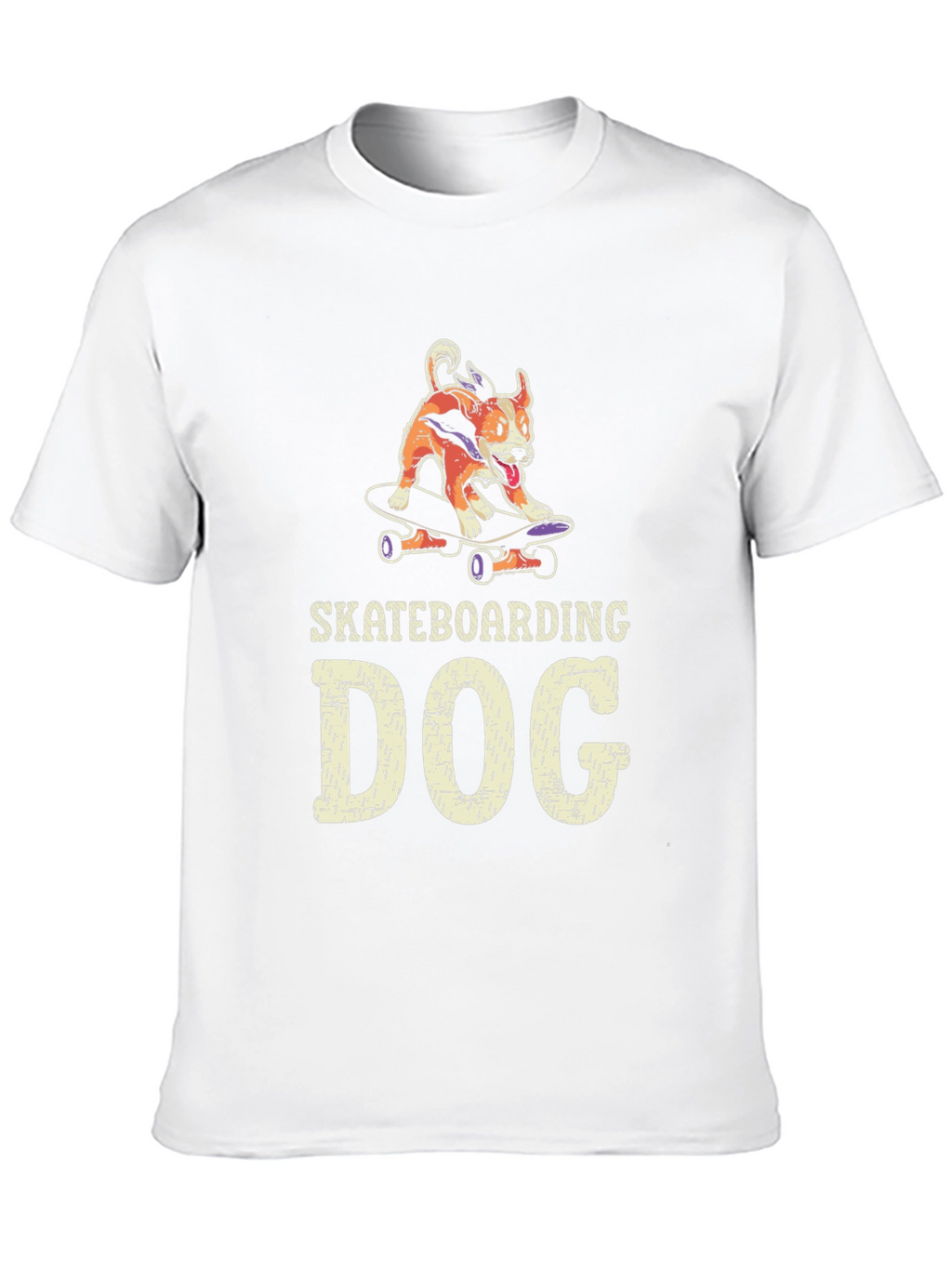 Skateboarding Dog Graphic Tee - Unique Dog Lover T-Shirt
