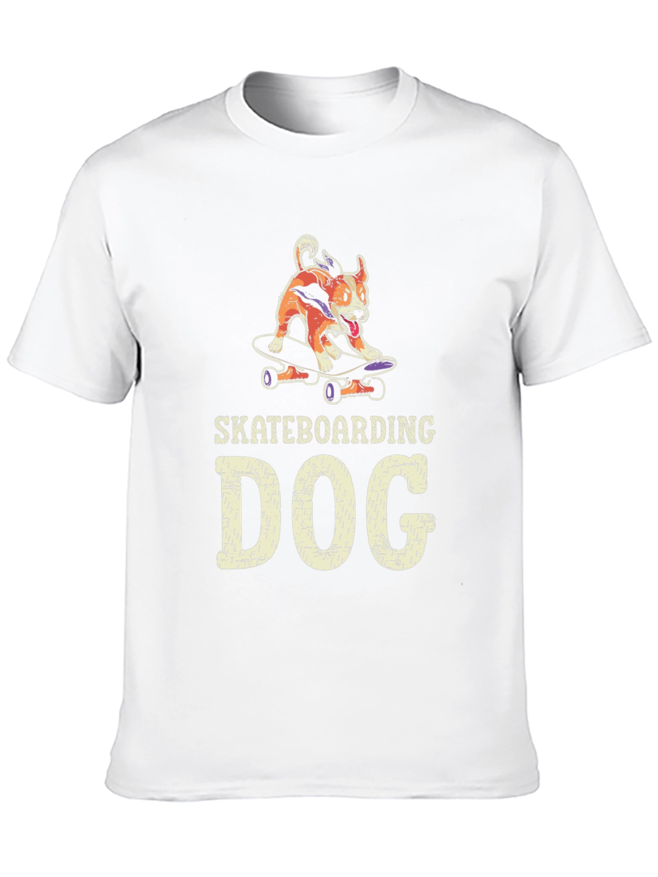 Skateboarding Dog Graphic Tee - Unique Dog Lover T-Shirt