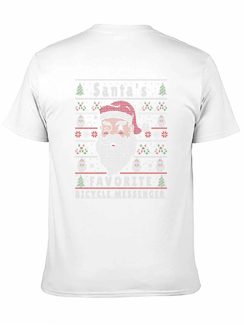 Santas Favorite Bicycle Messenger T-Shirt