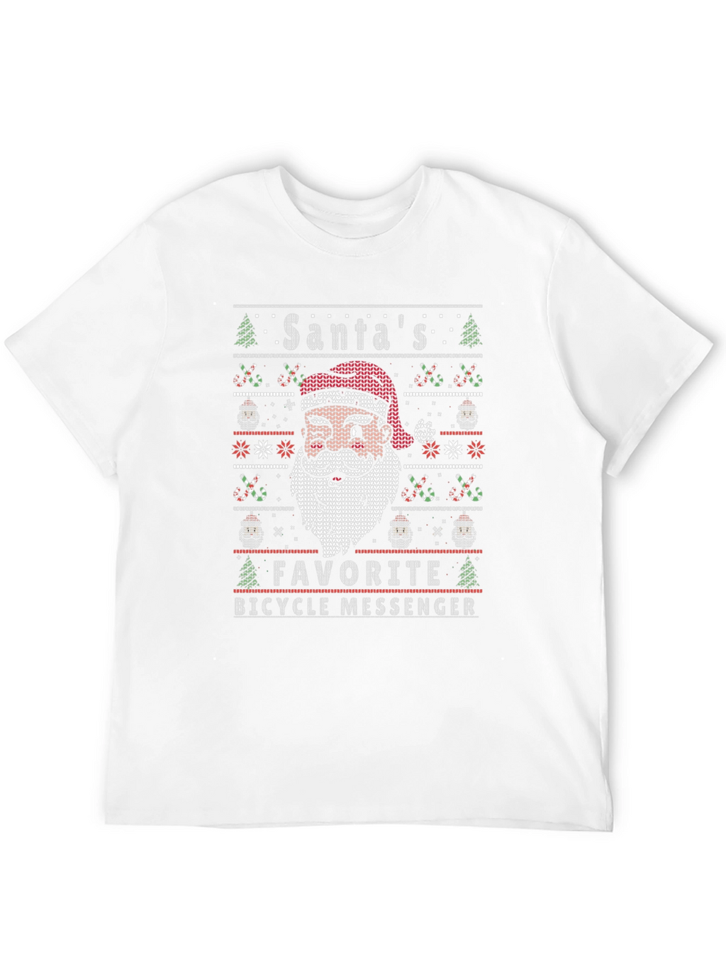 Santas Favorite Bicycle Messenger T-Shirt